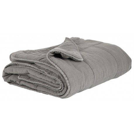 couverture couvre lit grise ib laursen 130 x 180 cm