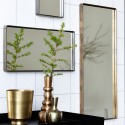 miroir mural rectangulaire metal laiton antique reflection house doctor Fk0100
