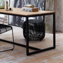 pouf tabouret rotin noir house doctor modern He0101b