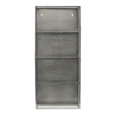 vitrine etagere murale vintage metal verre house doctor cabinet zinc Cb0762