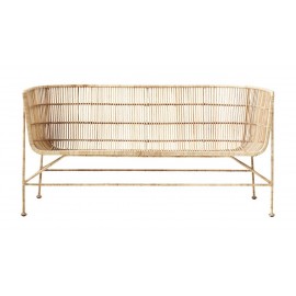 Natürliches Rattan-Metallsofa House Doctor Cuun