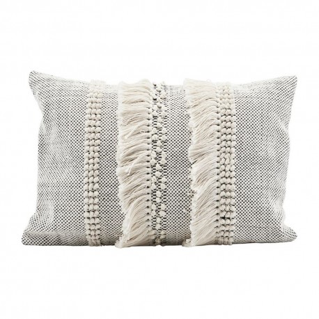 housse de coussin ethnique boheme coton franges house doctor life Jd0300