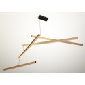 Lampe suspension mobile en bois presse citron tasso clown