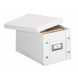 Boîte de rangement CD carton blanc Zeller