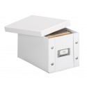 Boîte de rangement CD carton blanc Zeller