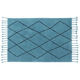 Tapis lorena canals bereber bleu petrole 140 x  220 cm