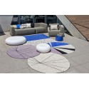 tapis rond coton beige lorena canals trace 160 cm