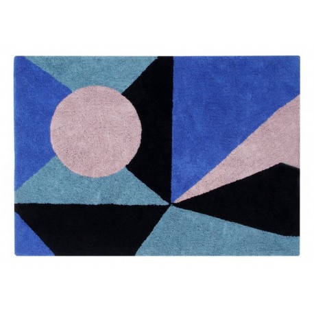 tapis design bleu lorena canals Geometric Frame 140 x 200 cm