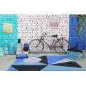 tapis design bleu lorena canals Geometric Frame 140 x 200 cm