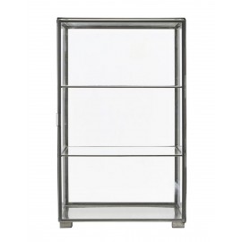 Vitrine en verre et zinc House Doctor Cabinet