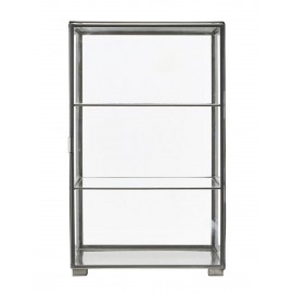 Vitrine murale en verre et zinc House Doctor Cabinet