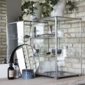 Vitrine murale en verre et zinc House Doctor Cabinet