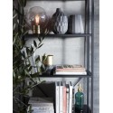 Lampe de table sphere en verre transparent laiton Hubsch