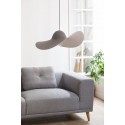 Suspension chapeau Hat Lamp Eno Studio gris clair