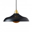 Suspension ronde design metal noir laiton Superliving Urban Wide