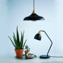 Suspension ronde design metal noir laiton Superliving Urban Wide