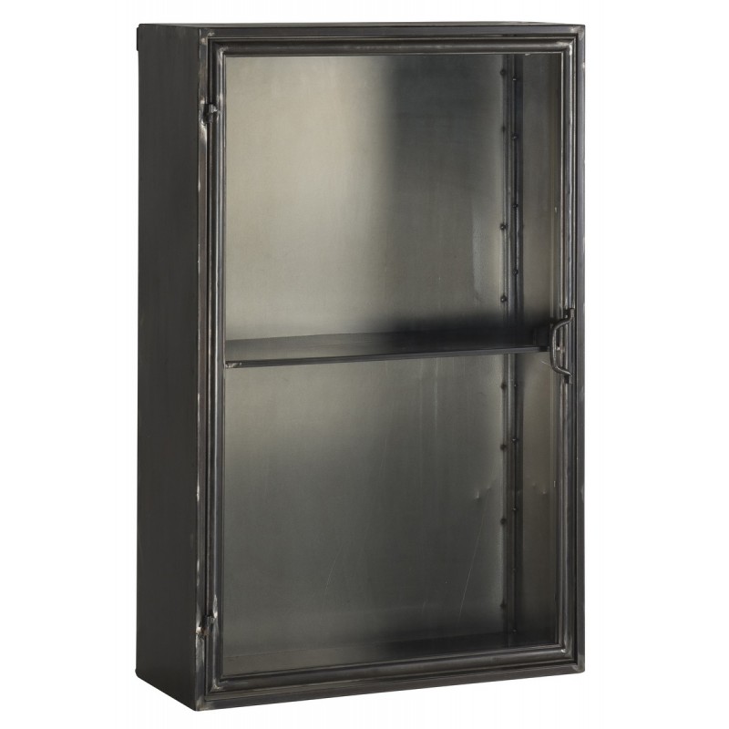 Vitrine de cuisine murale en métal noir Black cook - 7538