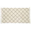 Tapis geometrique blanc gris Hubsch