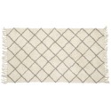 Tapis géométrique blanc gris Hübsch 90 x 150 cm