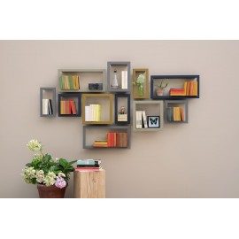 Presse Citron Stick metal estanteria de pared liquen