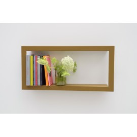 Presse Citron Largestick Metal Frame Wall Shelf cumin 