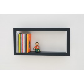 Presse Citron Largestick Metal Frame Wall Shelf slate