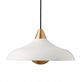 Suspension ronde large métal blanc Superliving Urban Wide