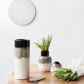 Vase faïence House Doctor Ruka Mokka