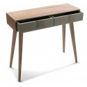 Table d entree console bois gris Versa Arvika