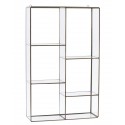 Etagere vitrine murale en verre et laiton House Doctor Keeper