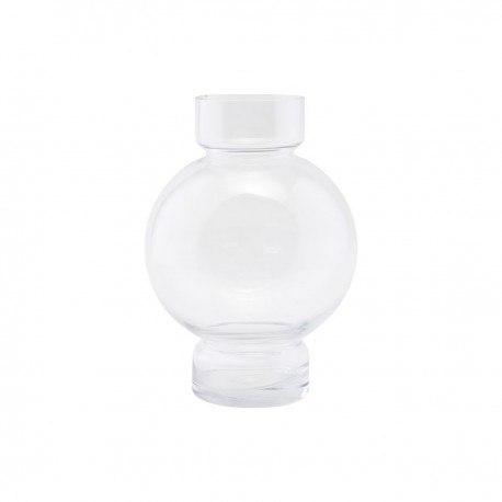 Vase verre transparent design House Doctor Bubble H 25 cm