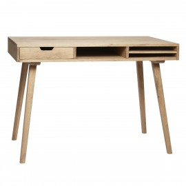 Table de bureau bois de chene naturel hubsch