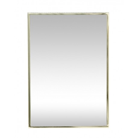 Miroir mural rectangulaire dore hubsch