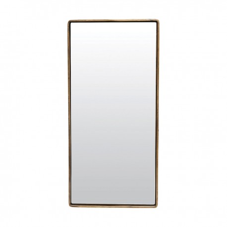 Grand miroir rectangulaire metal laiton antique house doctor reflection