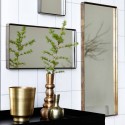 Grand miroir rectangulaire metal laiton antique house doctor reflection