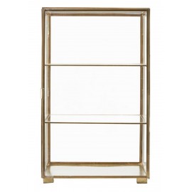 Vitrine etagere en verre laiton house doctor cabinet