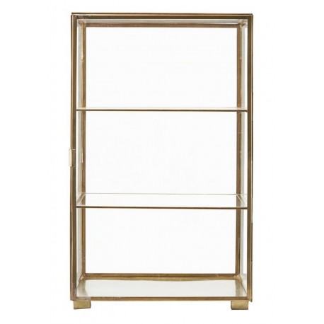 Vitrine etagere en verre laiton house doctor cabinet