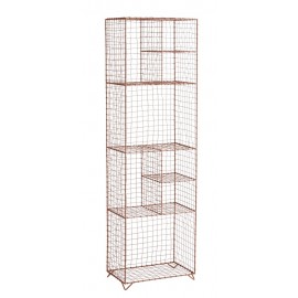 Etagere haute a poser metal grillage rose madam stoltz