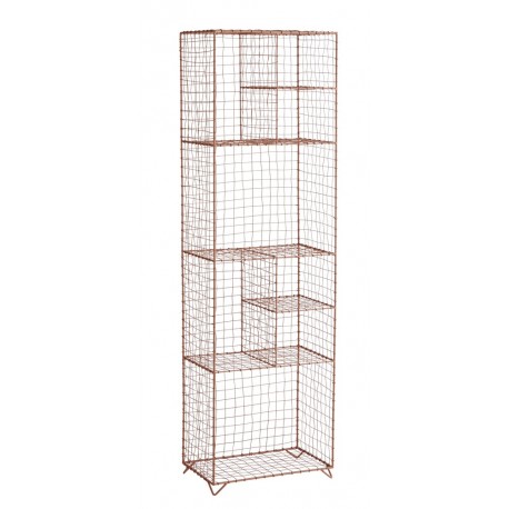 Etagere haute a poser metal grillage rose madam stoltz