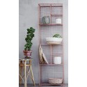 Etagere haute a poser metal grillage rose madam stoltz