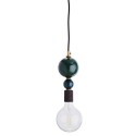 Suspension ampoule decorative boules en metal empilees madam stoltz