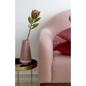 Petite table basse d appoint metal dore plateau rouge bloomingville