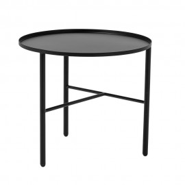 Table basse ronde métal noir 3 pieds Bloomingville Pretty