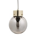 Suspension boule verre fume argent bloomingville