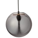 Suspension boule verre gris fumé argent Bloomingville