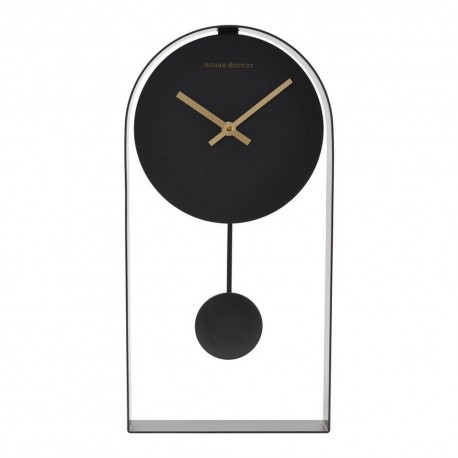 Pendule horloge noire house doctor art