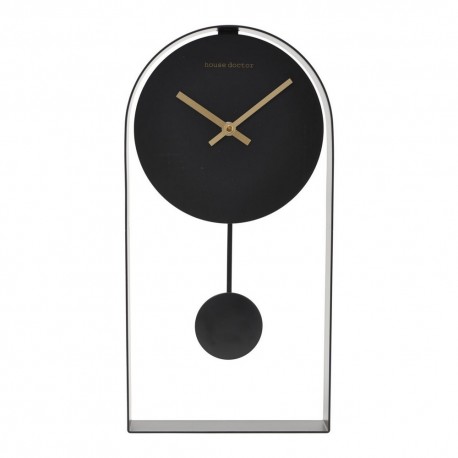 Pendule horloge noire House Doctor Art