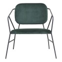 Fauteuil lounge velours vert fonce house doctor klever