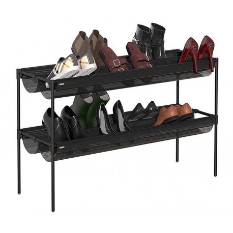 Etagere a chaussures 2 niveaux noire umbra sling