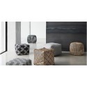 Tabouret rotin rond naturel Hübsch